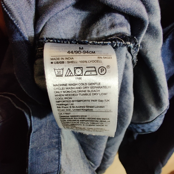 BANANA REPUBLIC Women's Parker Blue Long Sleeve Button Up Collared Shirt M - Picture 12 of 12